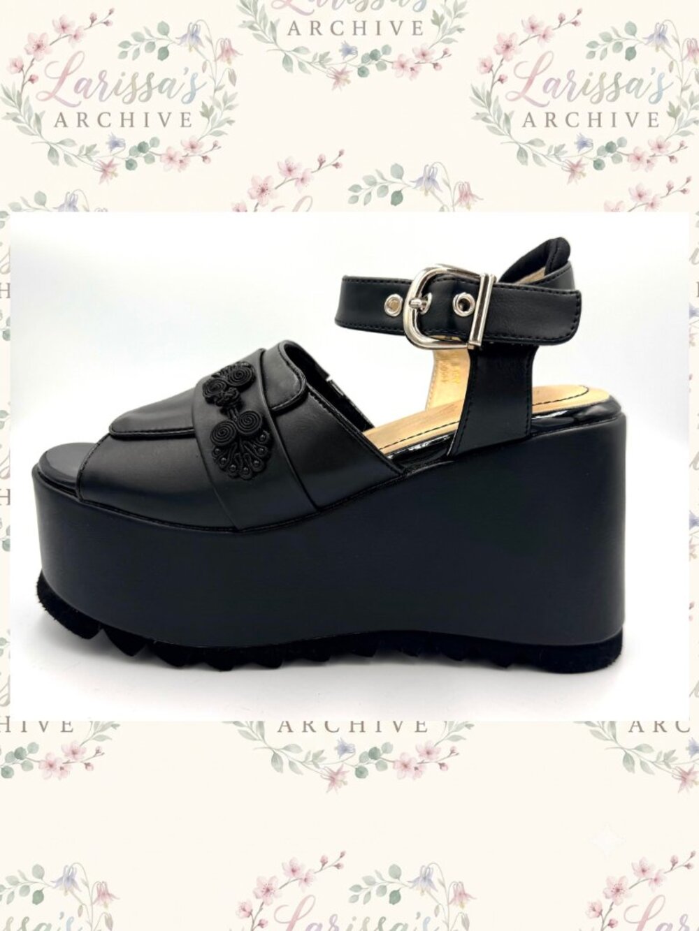 Yosuke | SS24 4450046 Neo-Oriental Jirai Kei Chunky Platform Sandals | Size 7